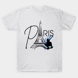 Paris summer sports skate boarding T-Shirt